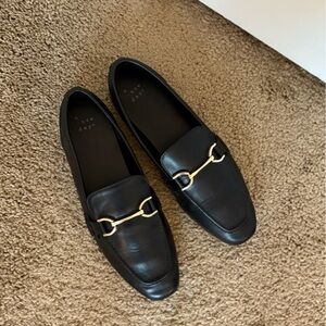 a new day Black Loafers with Gold Accent